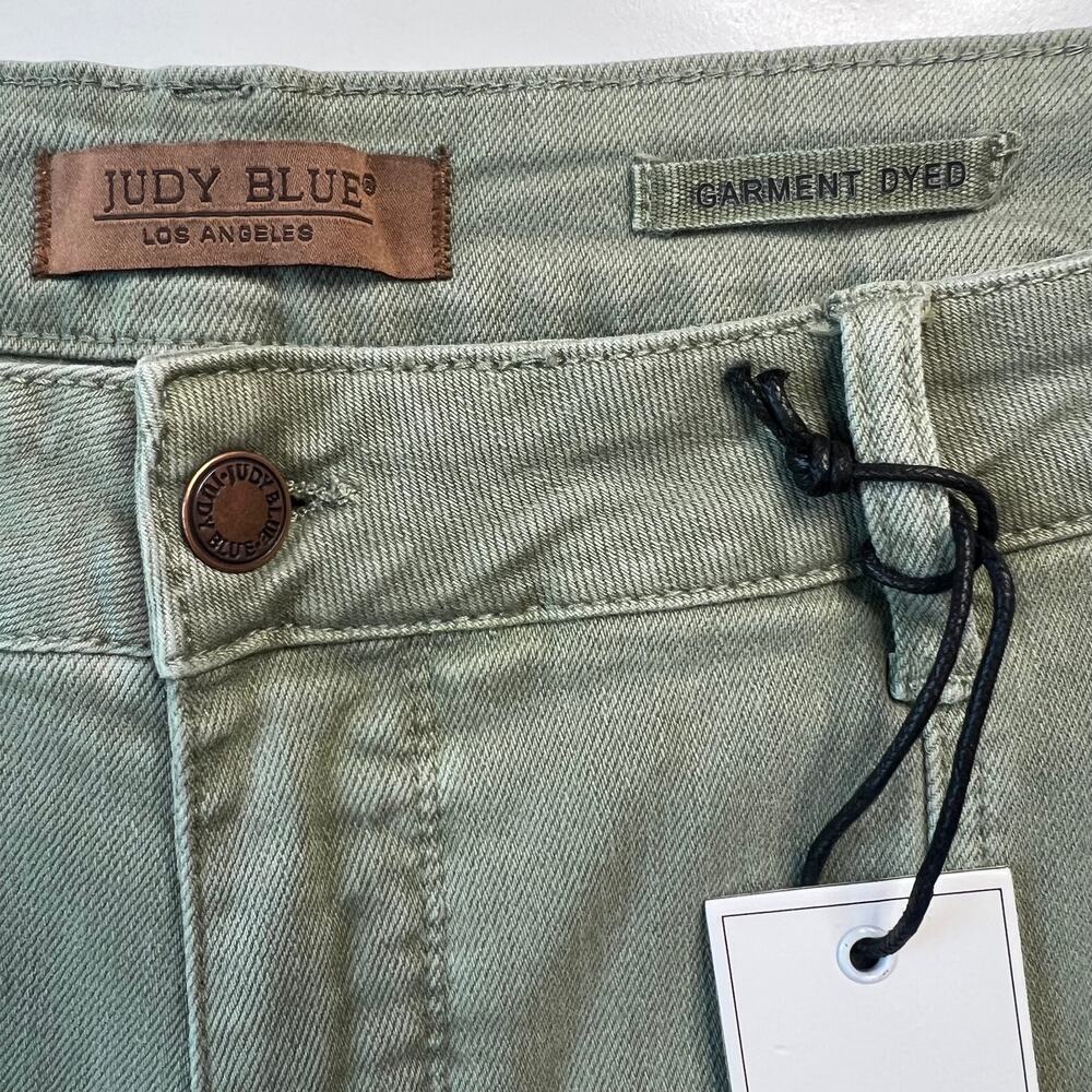 Judy Blue Greenwich High Rise Front Seam Stretch Denim Jean Women 22W Sage Green - Picture 5 of 16